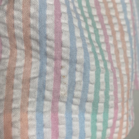 Bonnie Jean Toddler Girl Multicolor Striped Sleeveless Dress Tie-Back size 2T - Picture 4 of 8